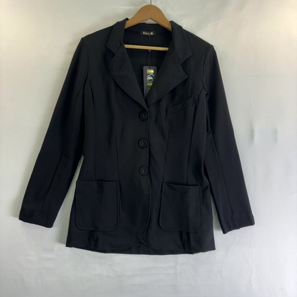 Suzie Kondi SUZIE KONDI 3 Button Black Ponte Blazer